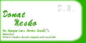 donat mesko business card